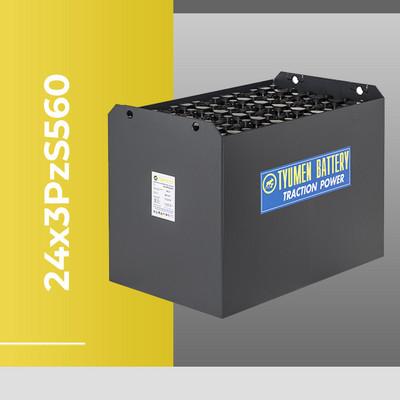 Тяговая свинцово-кислотная аккумуляторная батарея 24х3PzS560 для погрузчика Yale MR 16